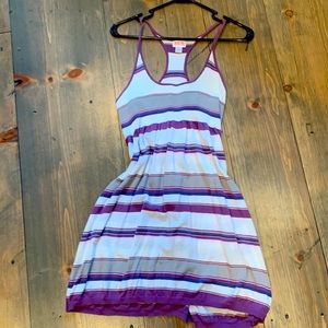 Purple, gray and white tank top size extra large